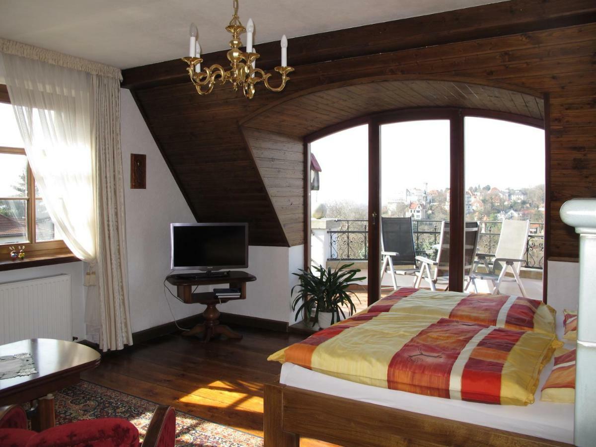 Ferienwohnung Mit Tollem Ausblick Dresda Exterior foto